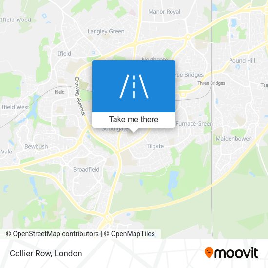 Collier Row map
