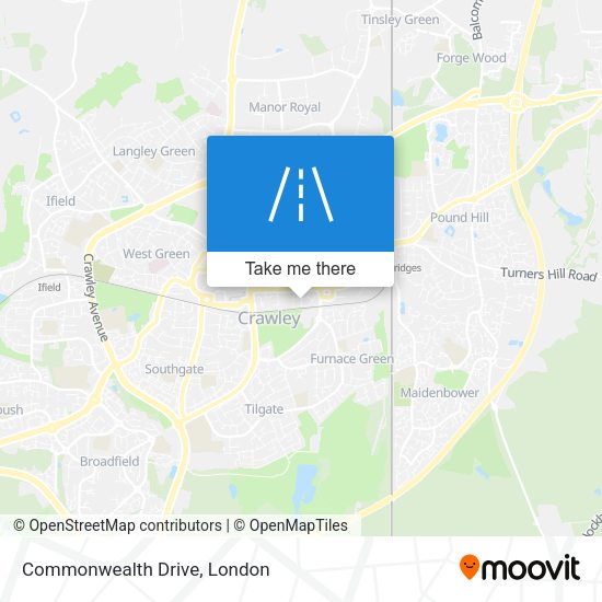 Commonwealth Drive map