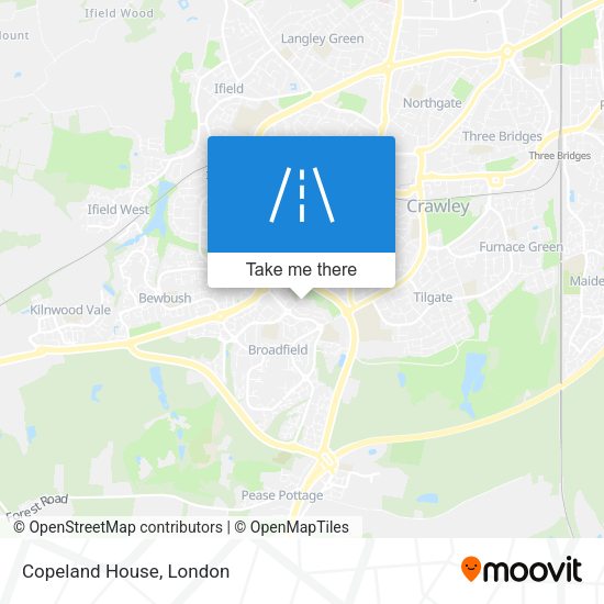 Copeland House map