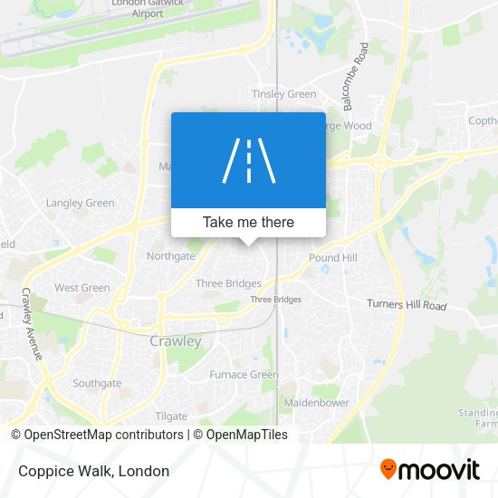 Coppice Walk map