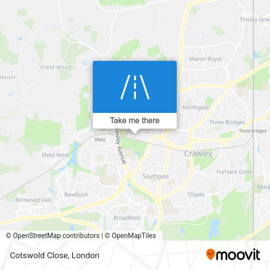 Cotswold Close map