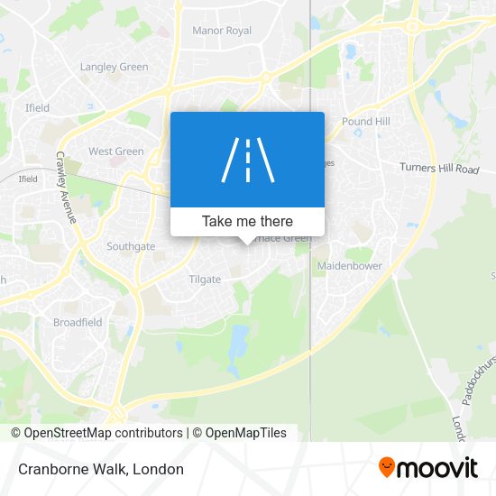 Cranborne Walk map