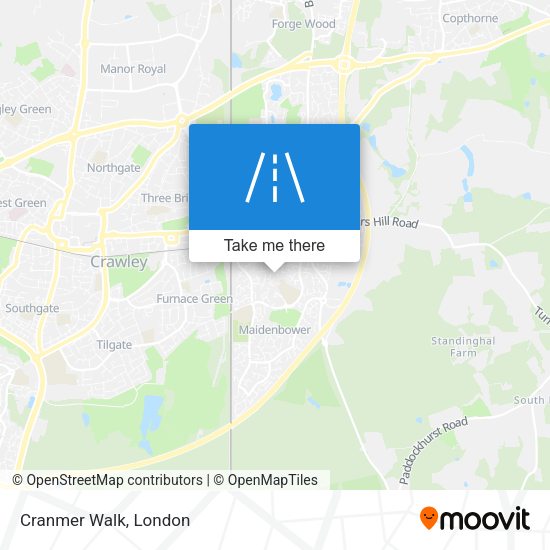 Cranmer Walk map