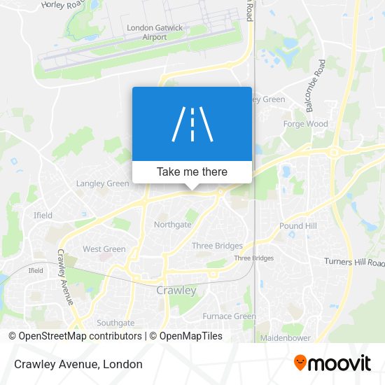 Crawley Avenue map