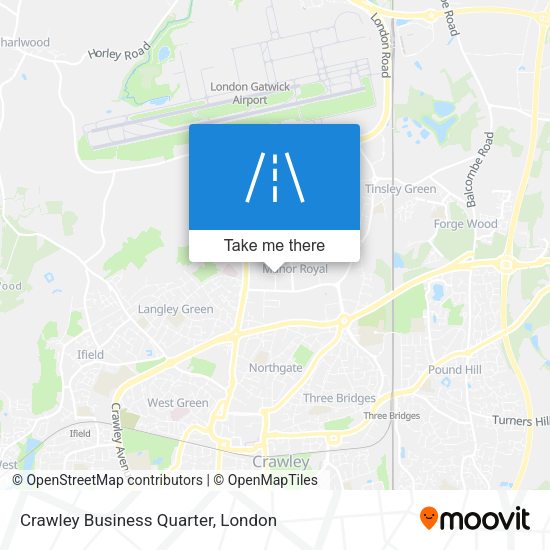Crawley Business Quarter map