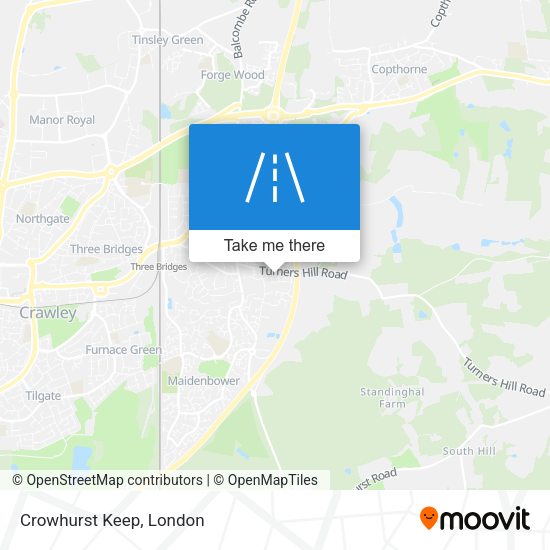 Crowhurst Keep map