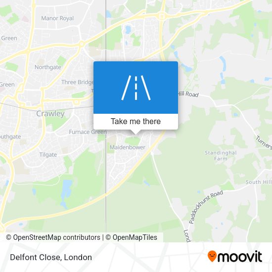 Delfont Close map