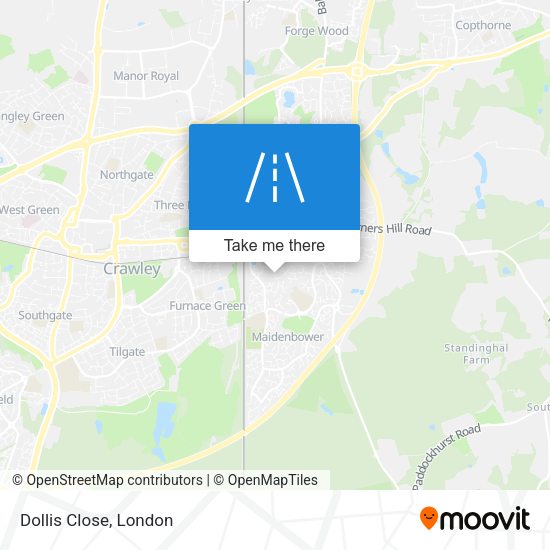 Dollis Close map