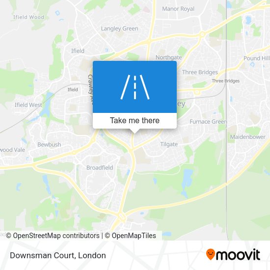 Downsman Court map