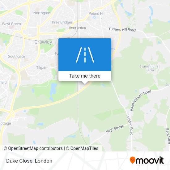 Duke Close map