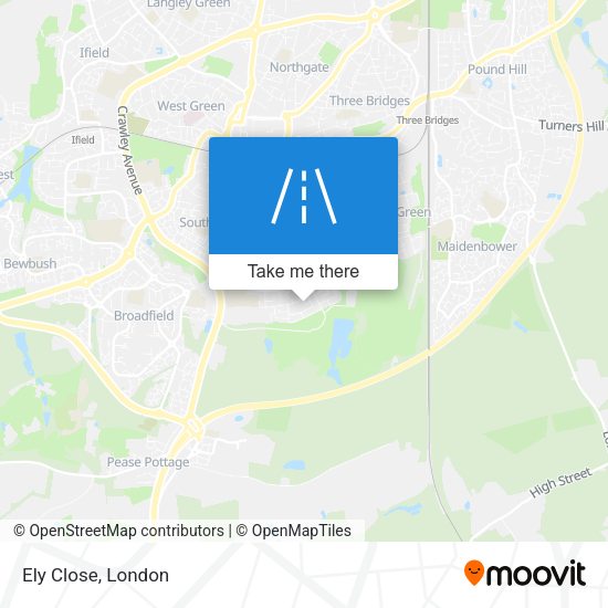 Ely Close map