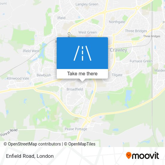 Enfield Road map