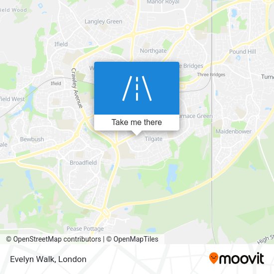 Evelyn Walk map