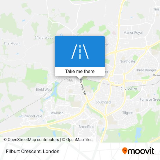 Filburt Crescent map