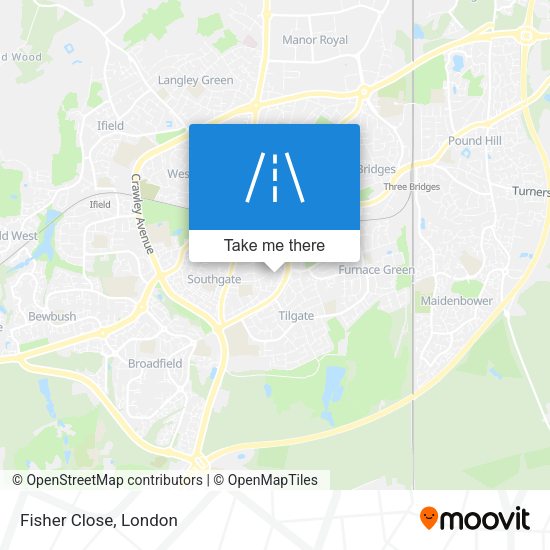 Fisher Close map