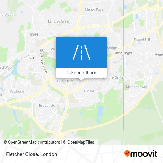 Fletcher Close map