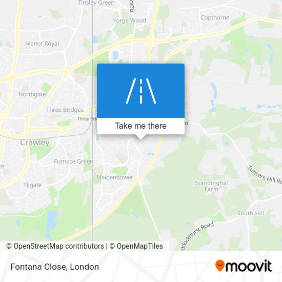 Fontana Close map