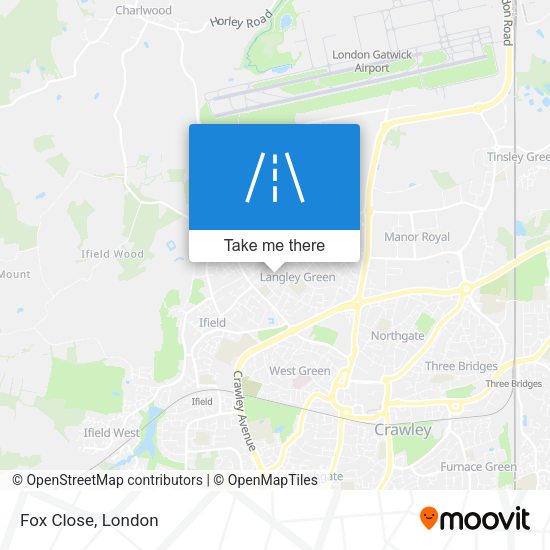 Fox Close map