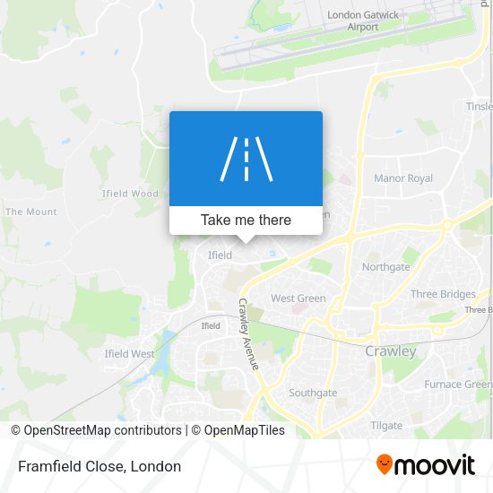 Framfield Close map