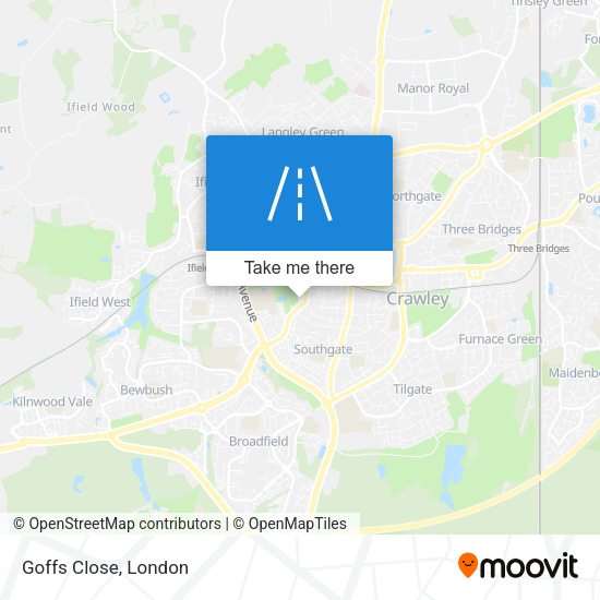 Goffs Close map