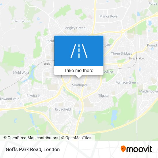 Goffs Park Road map