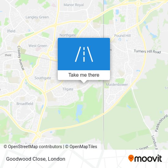 Goodwood Close map