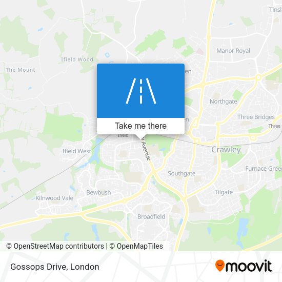 Gossops Drive map