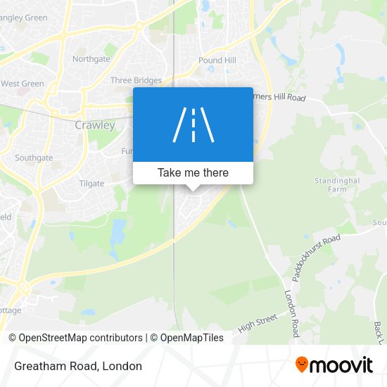 Greatham Road map