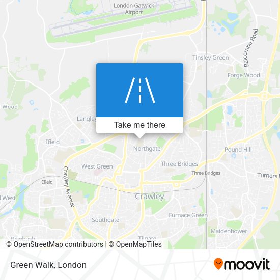 Green Walk map