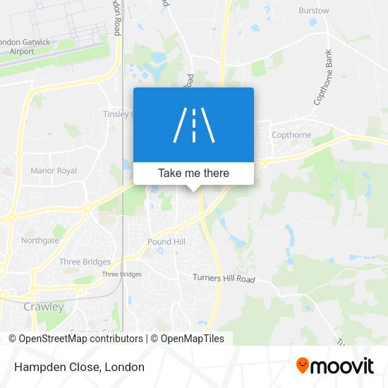 Hampden Close map