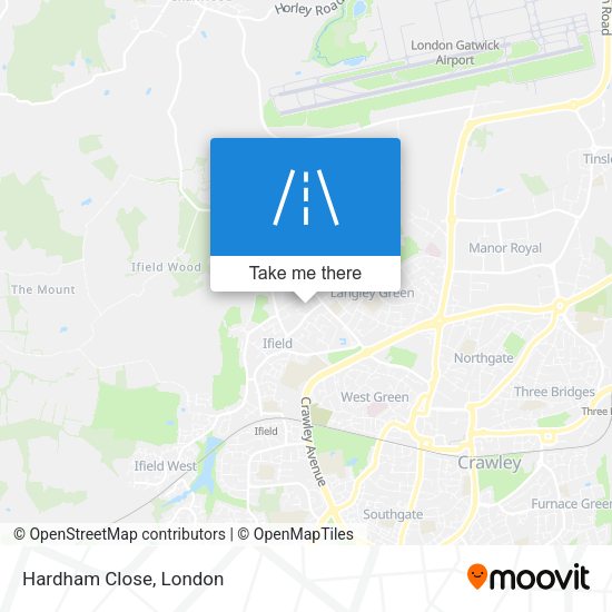 Hardham Close map