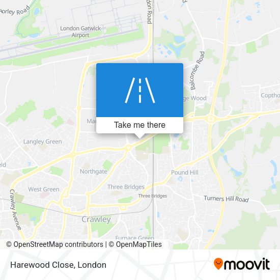 Harewood Close map