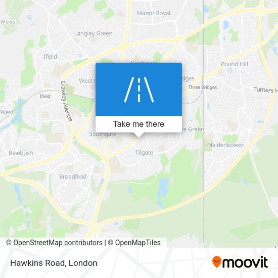 Hawkins Road map
