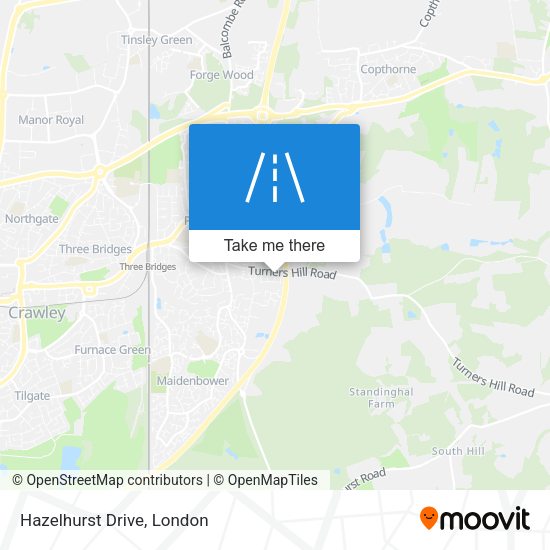 Hazelhurst Drive map