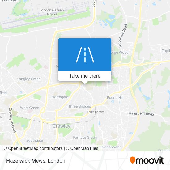 Hazelwick Mews map