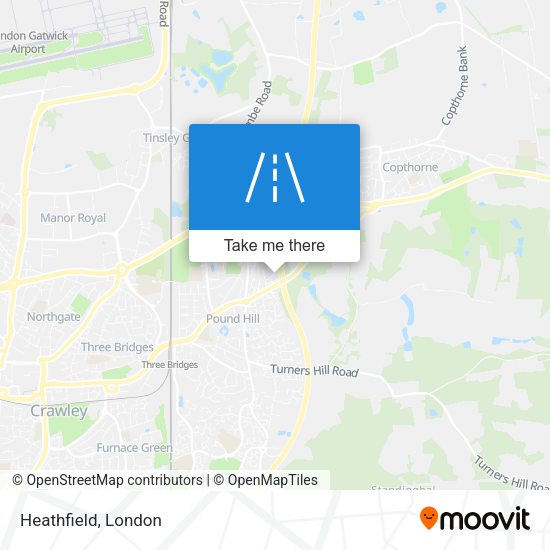Heathfield map
