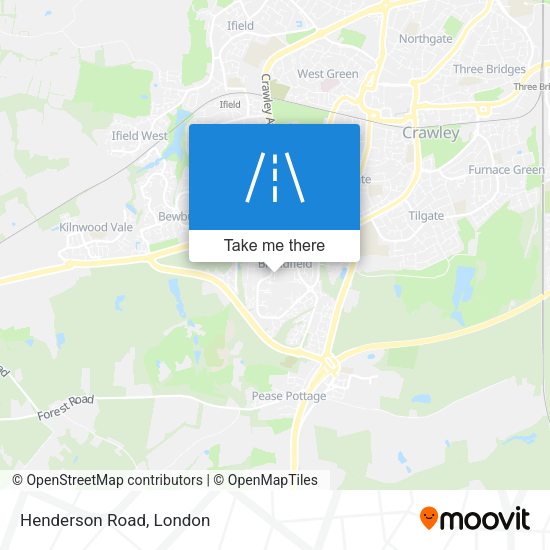 Henderson Road map