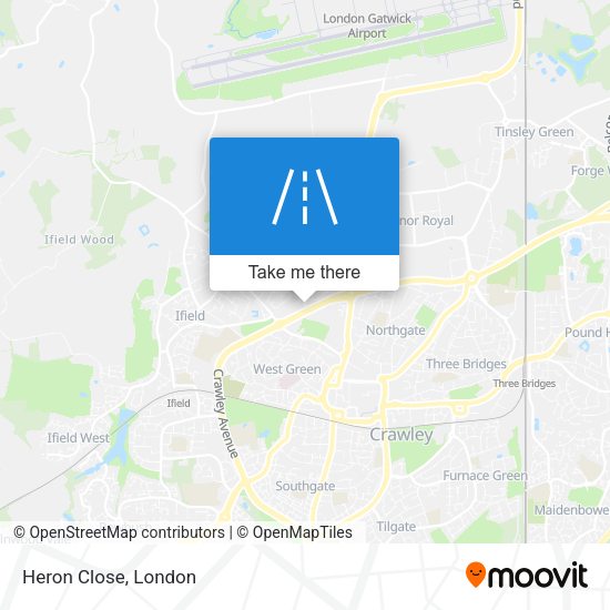 Heron Close map