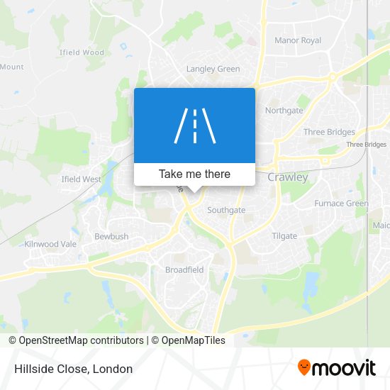 Hillside Close map