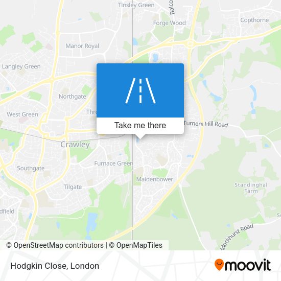 Hodgkin Close map