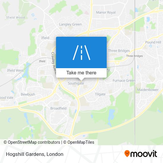 Hogshill Gardens map