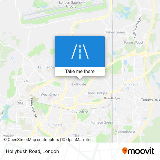 Hollybush Road map