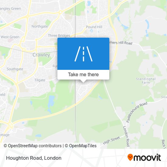 Houghton Road map