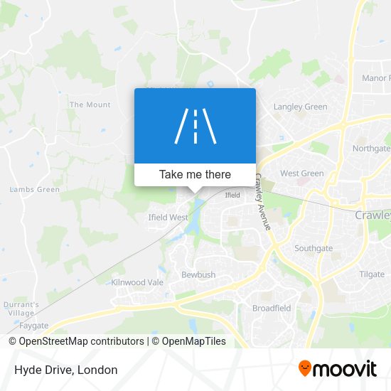 Hyde Drive map