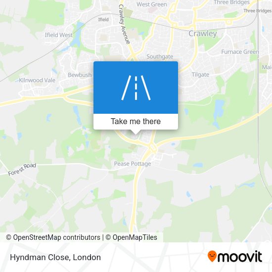 Hyndman Close map