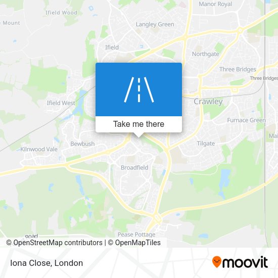 Iona Close map