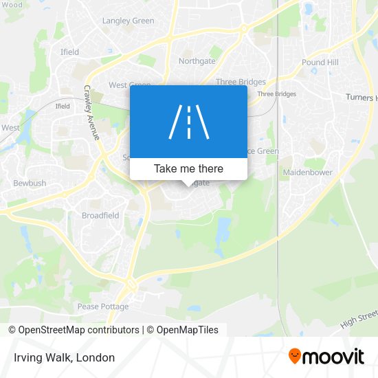 Irving Walk map