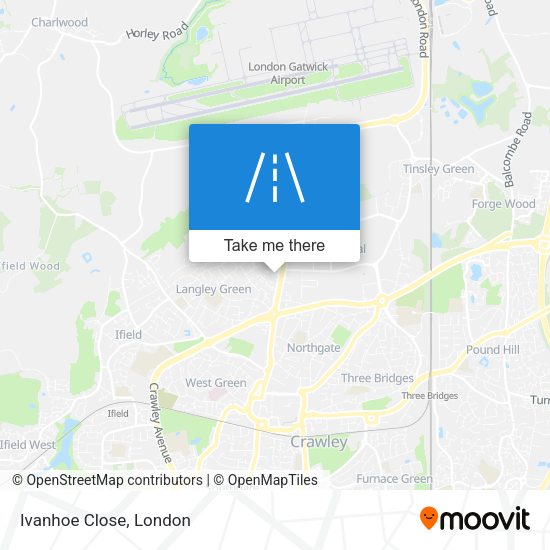 Ivanhoe Close map