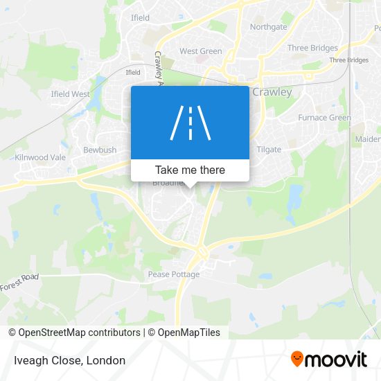 Iveagh Close map