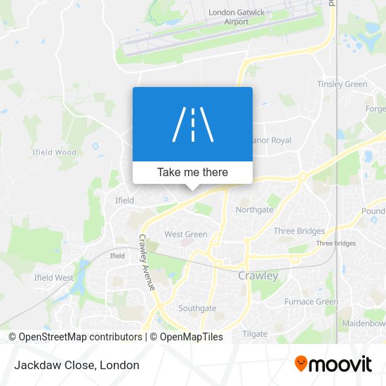 Jackdaw Close map